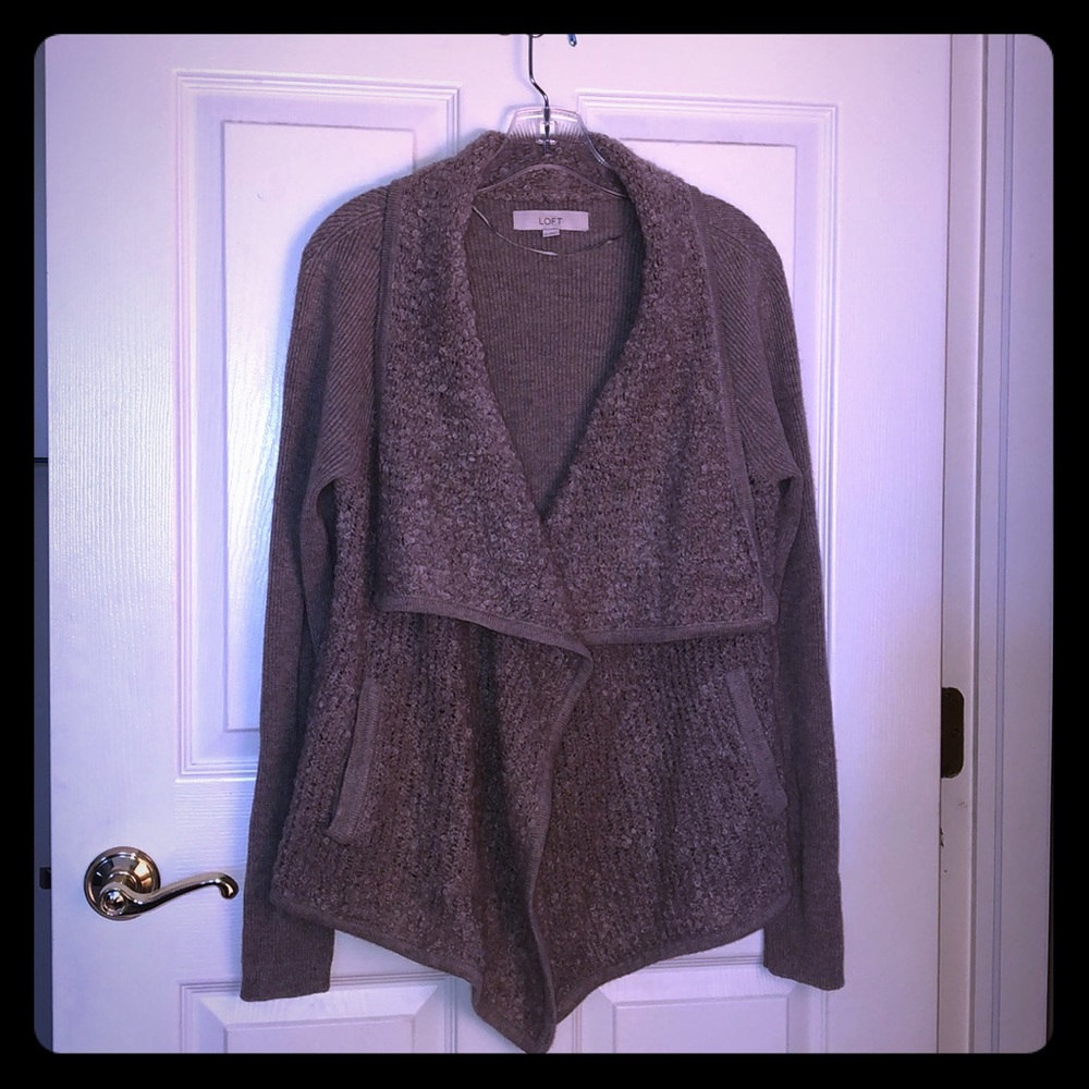 Loft oversized collar sweater sz M